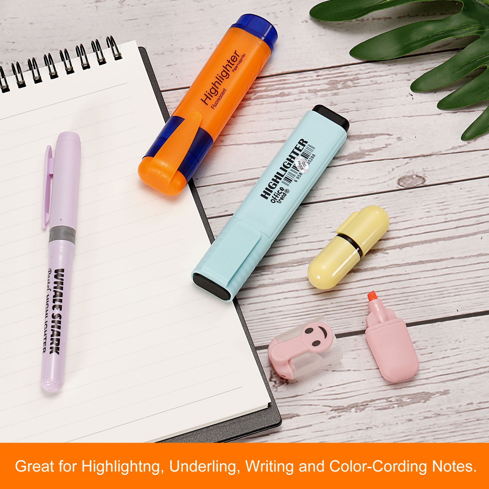 6Pcs 6 Colors Highlighter Pen for OFFICE DAILY USE Writing Marker Pens