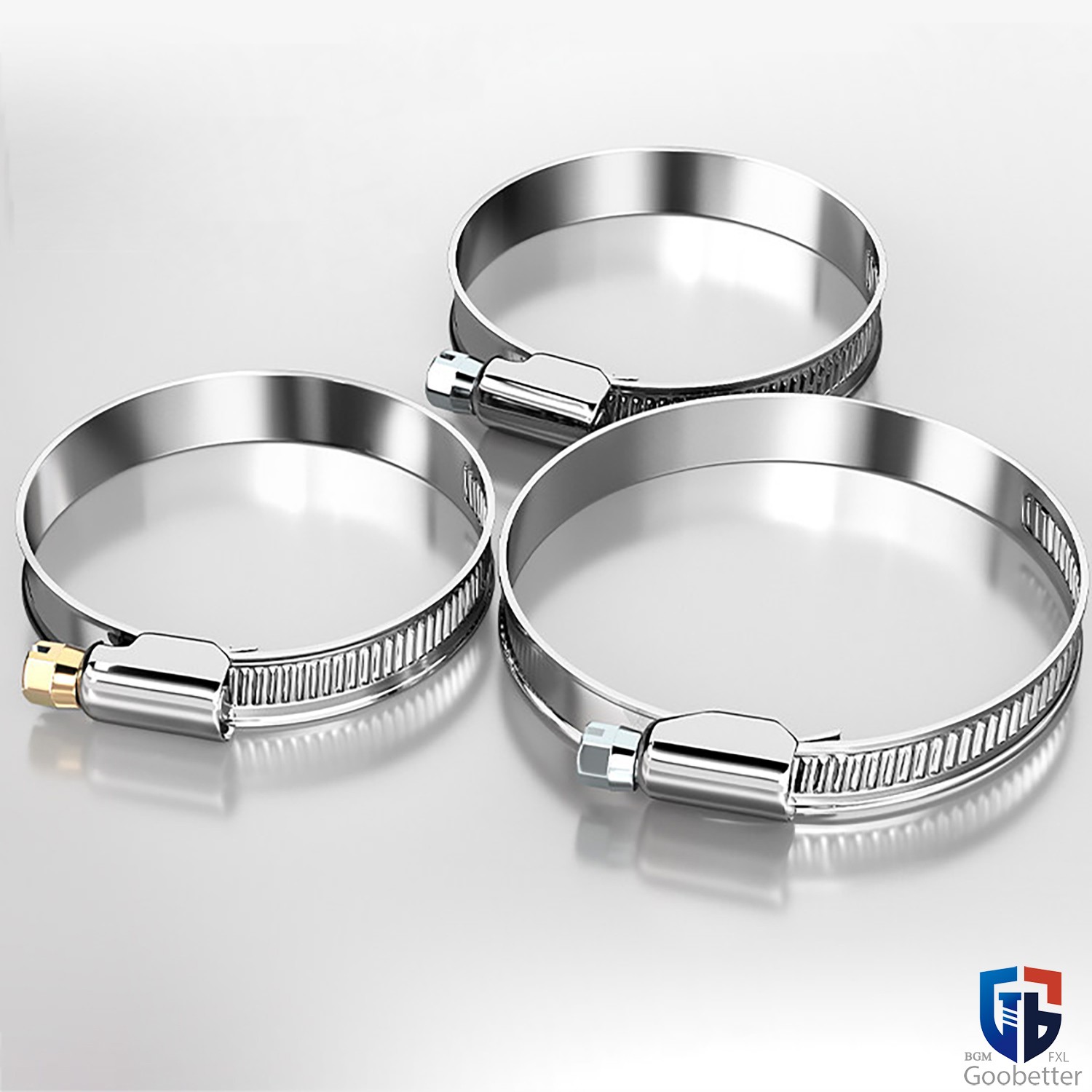 Hose Clips Worm Drive Hose Clamps 201/A2 Stainless Steel Pipe Clip 8mm-150mm