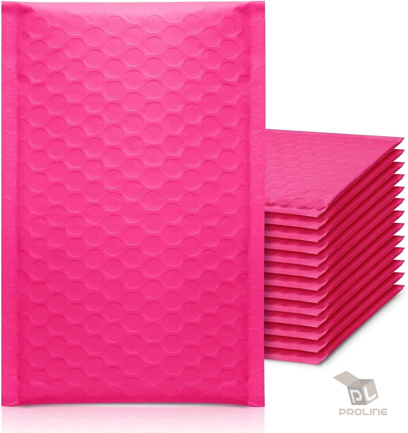 50 #000 4×8 Pink Poly Bubble Padded Envelopes Self-Sealing Mailers