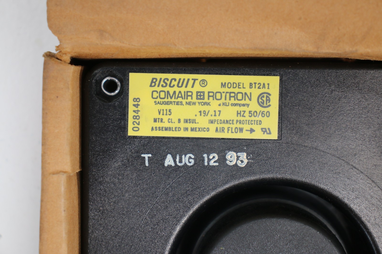 Comair Rotron Biscuit BT2A1 blower fan