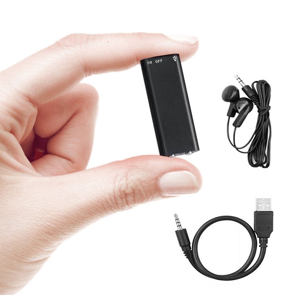 2X Mini Spy Audio Recorder Voice Listening Device 96 Hours 8/16GB Bug Recording