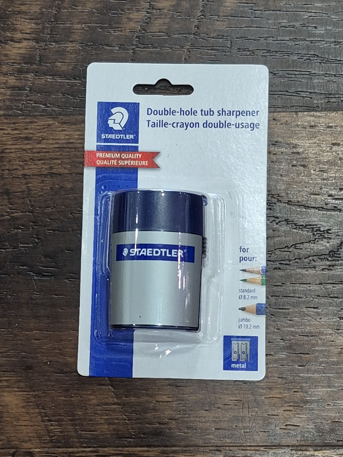 STAEDTLER Manual Pencil Sharpener Blue/Silver (512 001 BK 03)