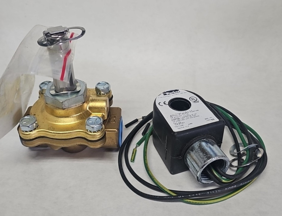 * PARKER Shut-off Valve # 08F23C2140ACF & Unit Solenoid # CF4C01 24/60v 1/2″ NPT