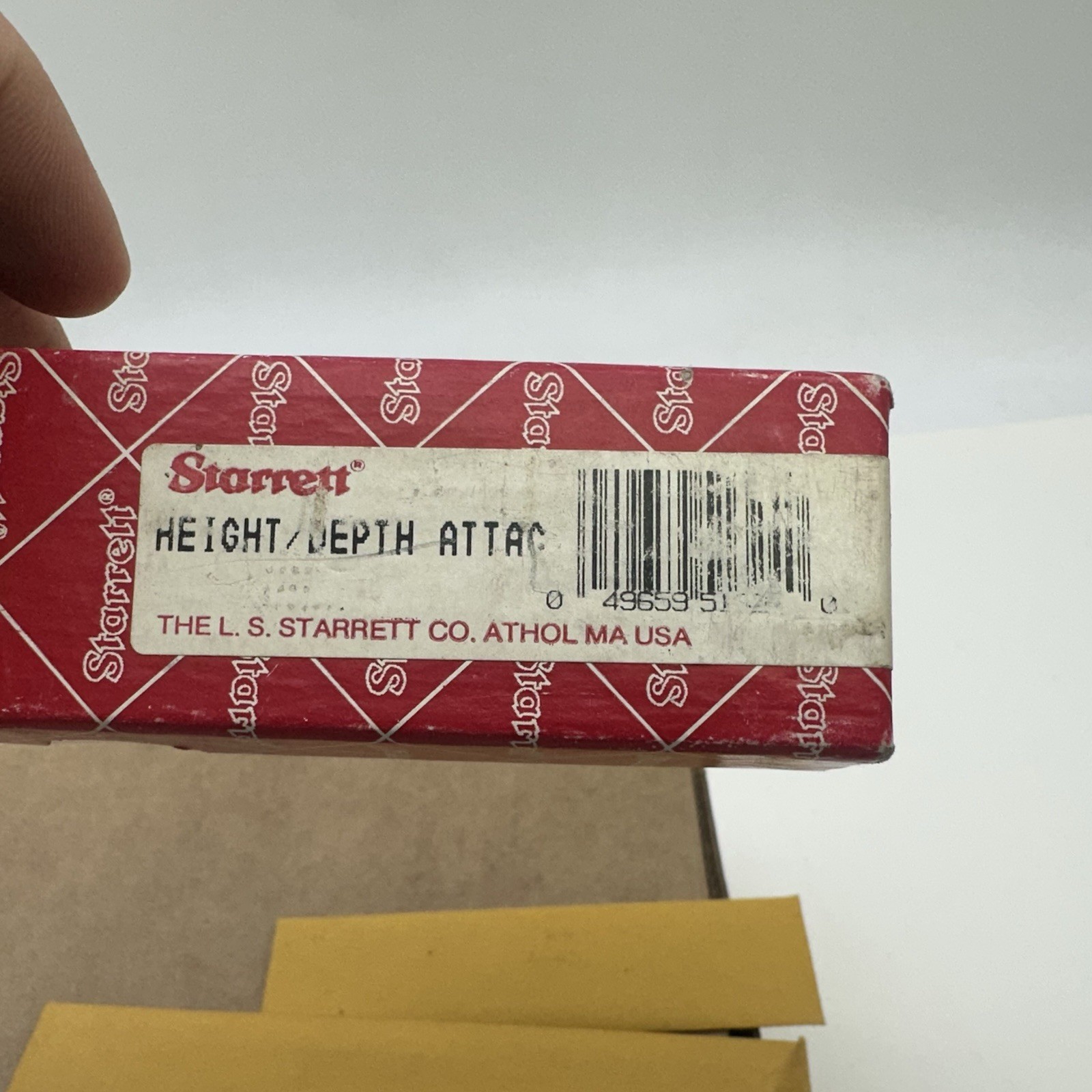 Starrett No. 289-C Height + Depth Gage Attachment Set Woodworking Machinist Tool