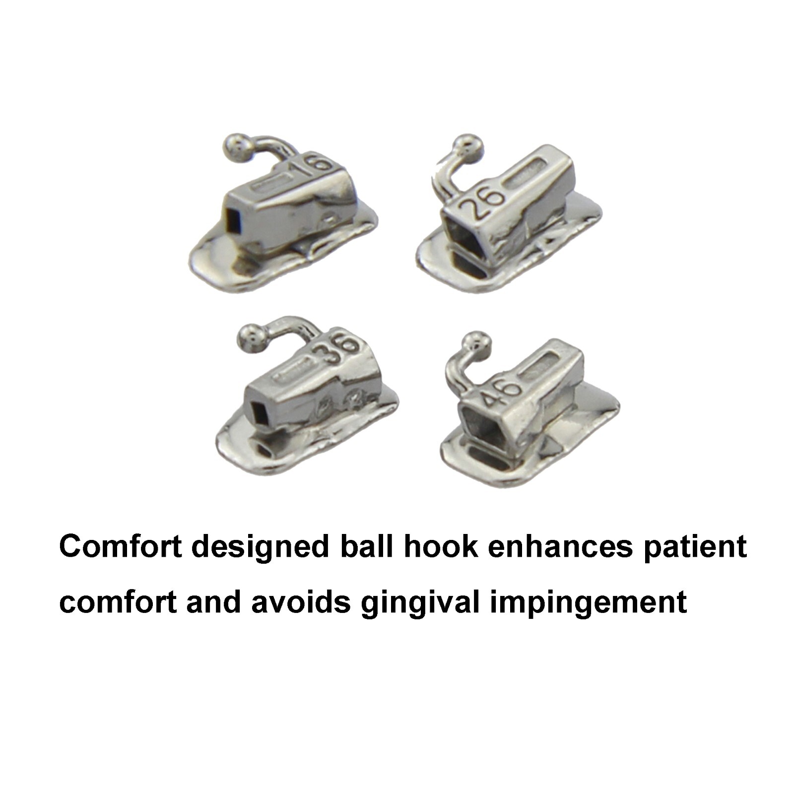 Tubos de Dental ortodoncia Orthodontic Buccal Tubes 1st 2nd Molar MBT Roth 022