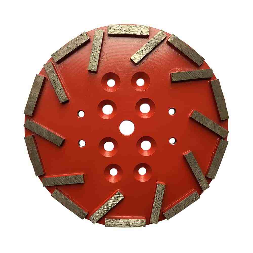 10″ Concrete Diamond Grinding Disc Plate Edco, Husqvarna, #25/30 Grit, 1 Pack