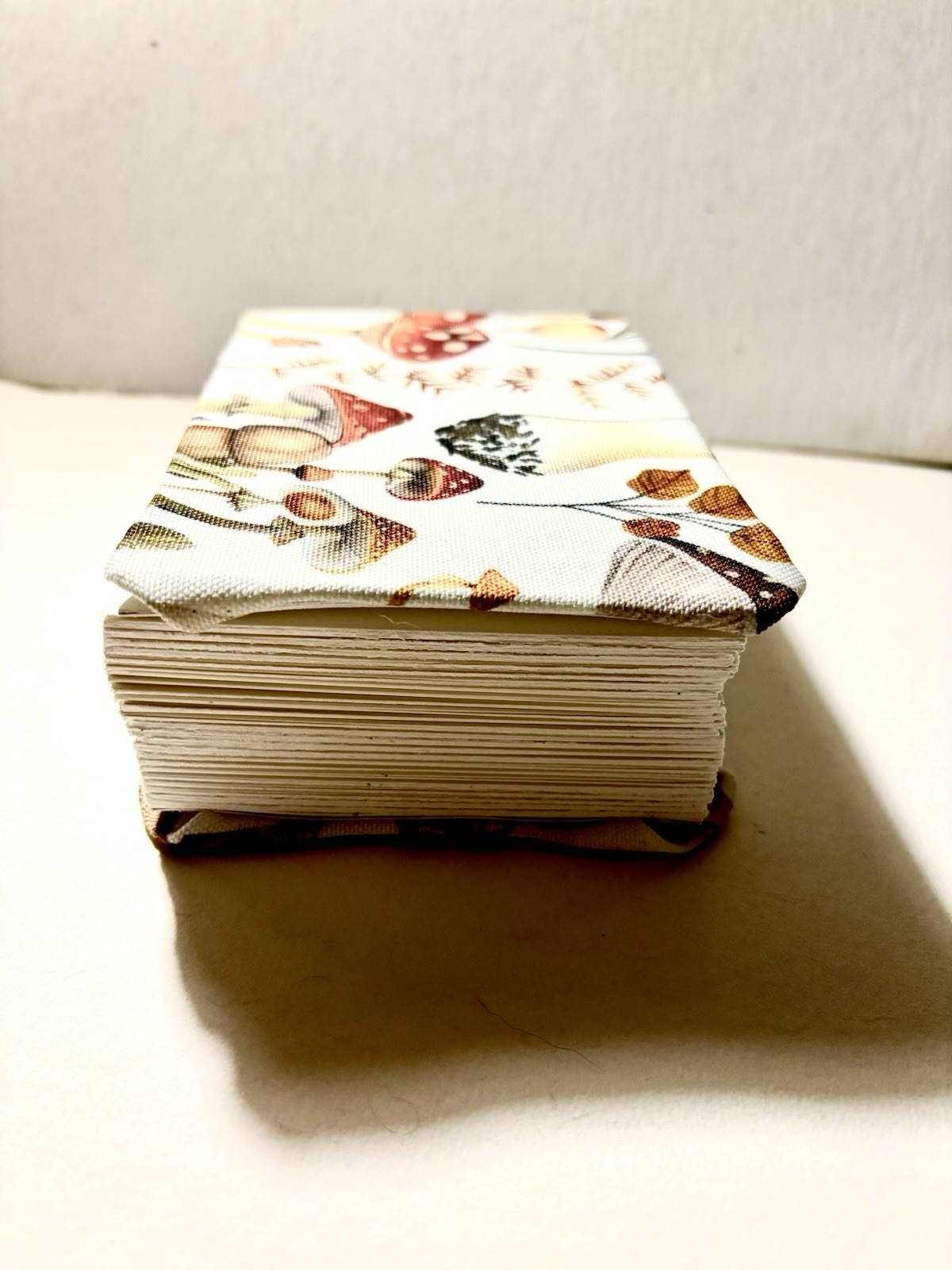 Handmade White Fabric Mushroom Blank Watercolor-book Arches Paper – 6 in. x 4 in