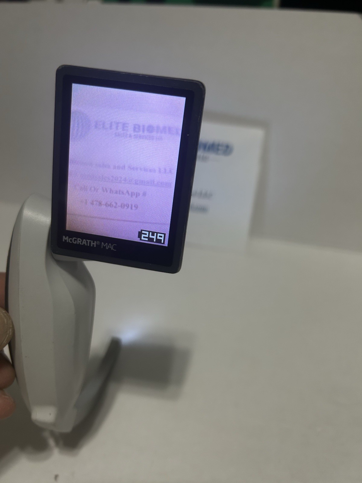 McGrath Mac Video Laryngoscope New Battery 248/249- Tested Working