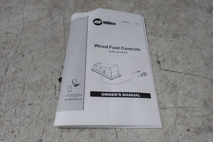 Miller Electric 301589 20 Ft Cable Length Heavy Duty Foot Control