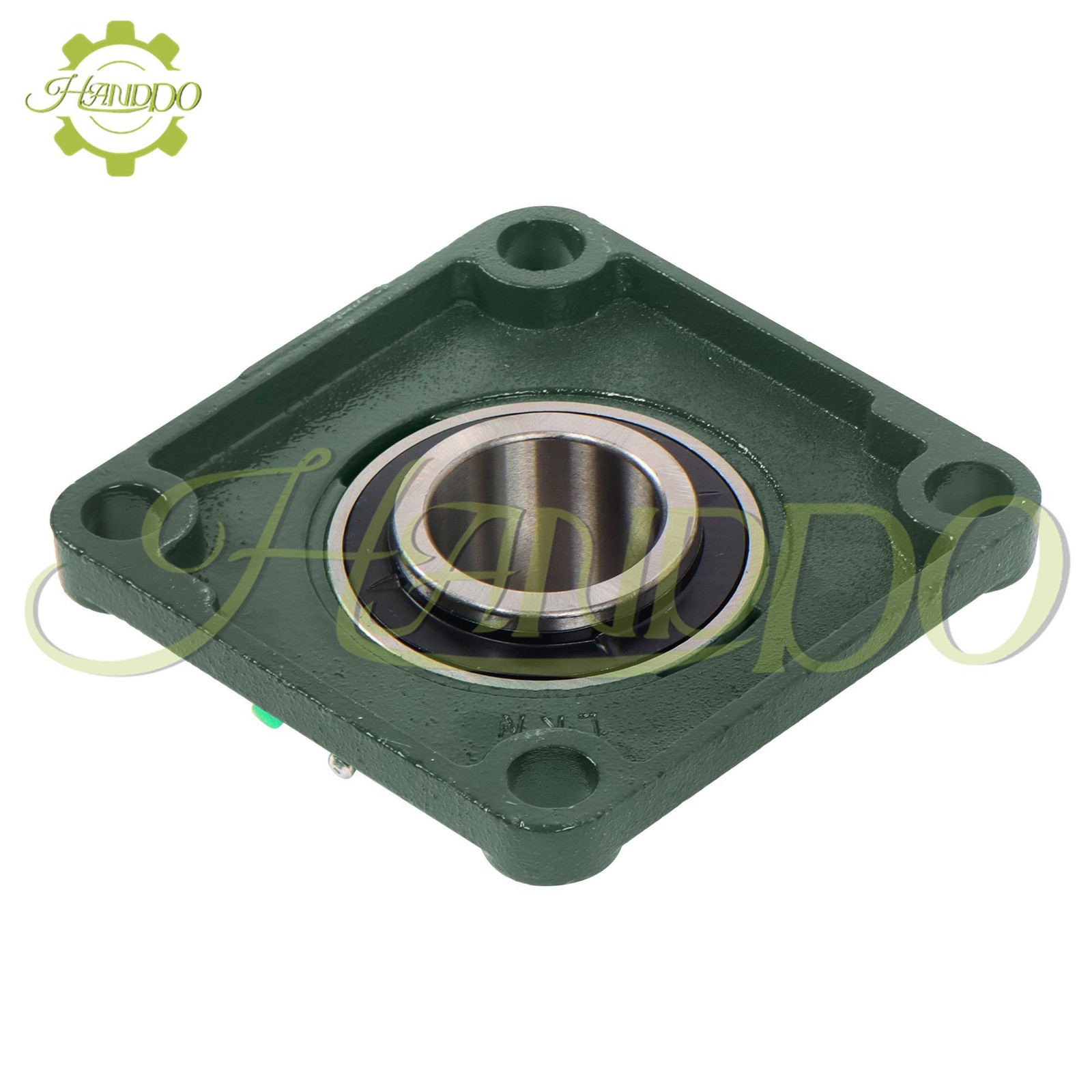 2 PCS 2″ Bore UCF211-32 Pillow Block Flange Bearing Cast Iron 4 Bolt Solid Base