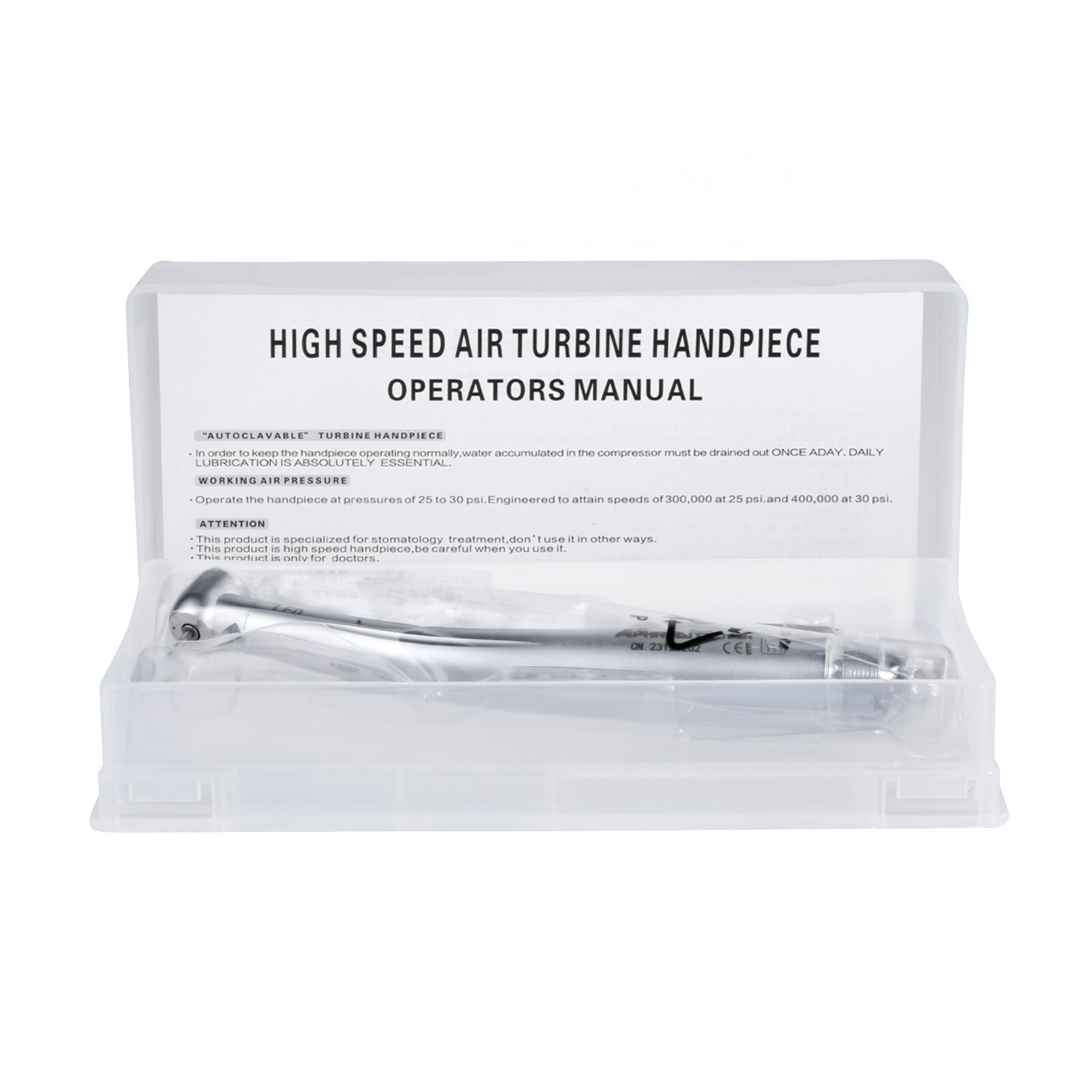 Dental High Speed Handpiece LED E-generator Push Button 3 Water Spray 4H US