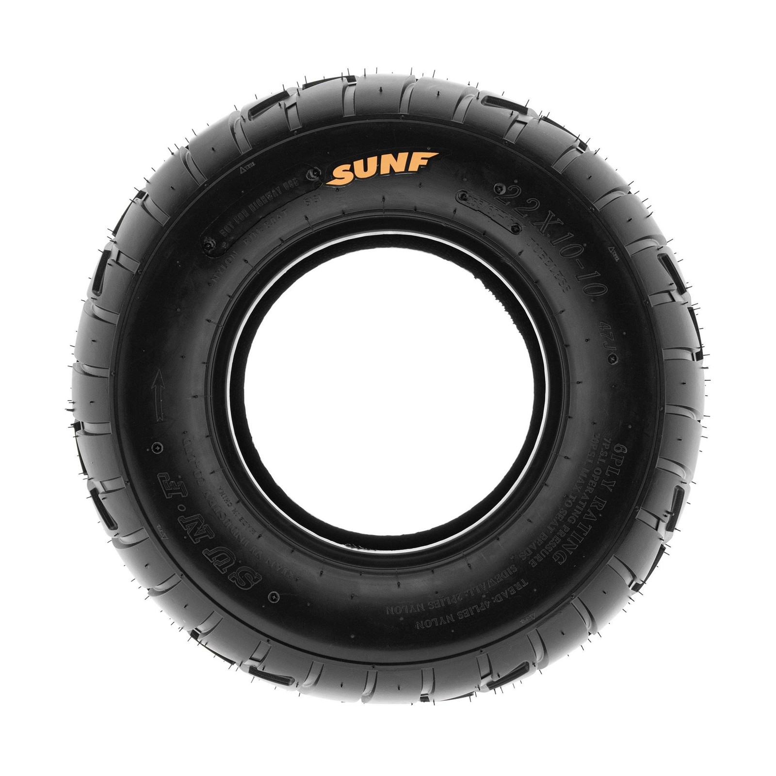 Set of 2 SunF A021 Lawn Tractor Tires 18×9.5-8, 6 ply, Tubeless