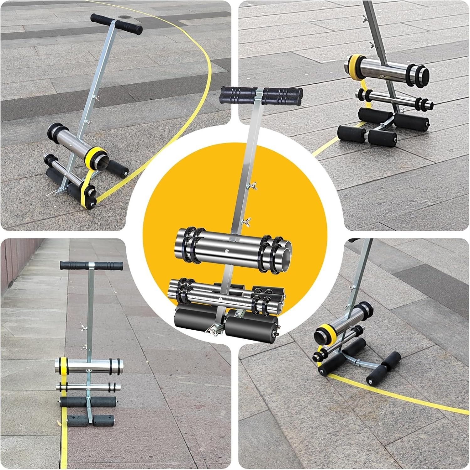 Line Striping Machine, with Drawing Circle Kit – Asphalt Or Concrete