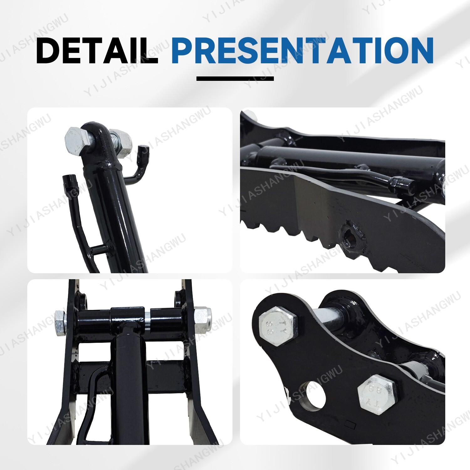 Hydraulic Thumb Clip for Mini Excavators Attachments Single Hole Metal Grab
