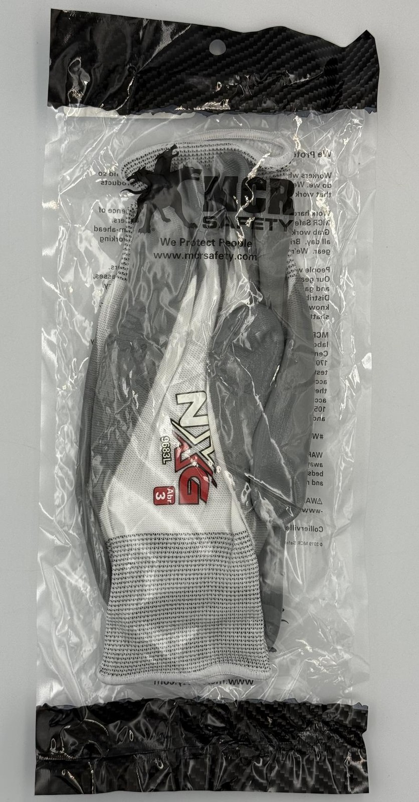 MCR Safety 9683L UltraTech Nylon Shell Men’s Gloves with Straight Thumb, Large