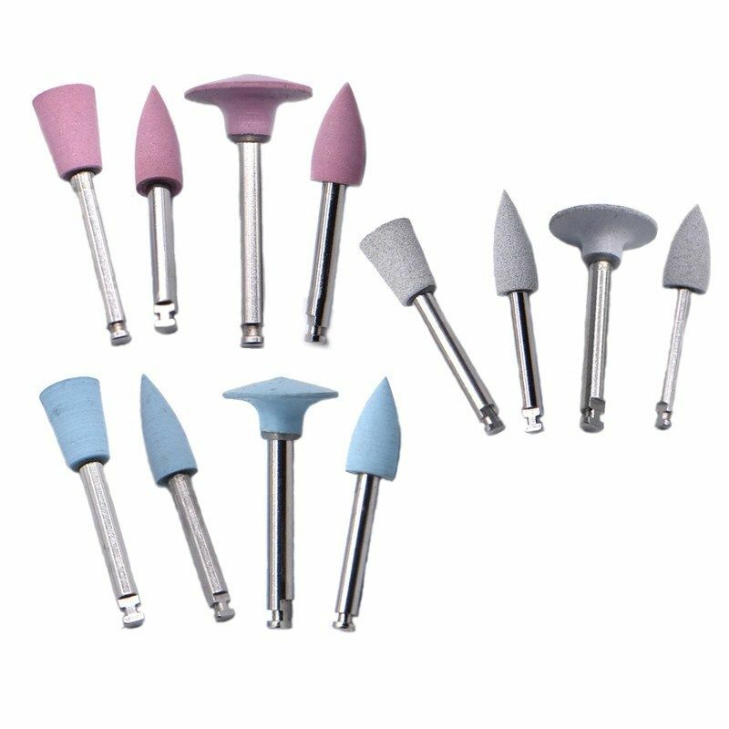 5-100 Pcs Dental Low-speed Composite Polishing Grinding Silicone Rubber Head Bur