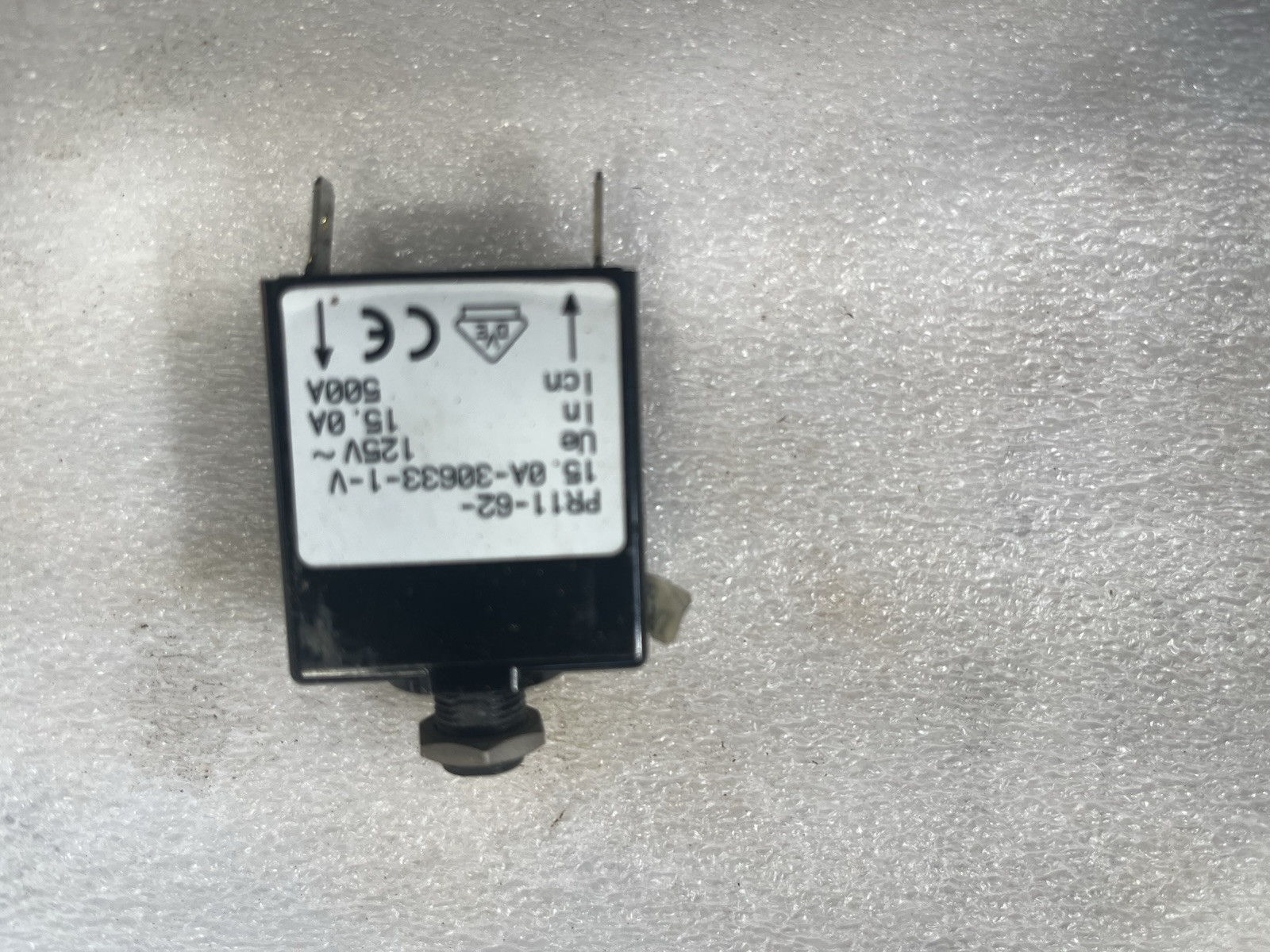 Airpax 15 Amp Circuit Breaker PR11-62-15.0A