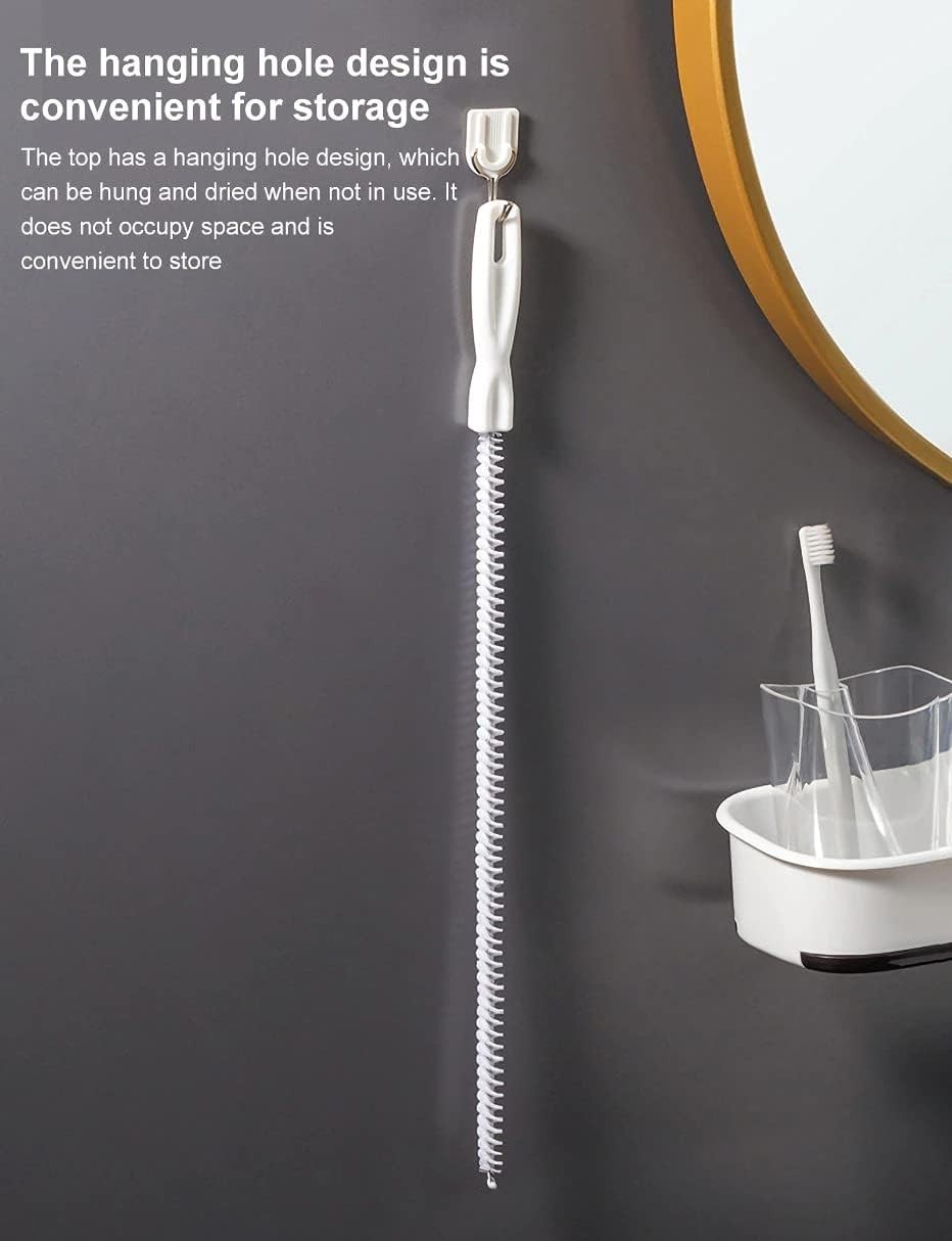 2-Piece Flexible Drain Brush Sink Unblocker Elastic Hose Pipe Straw Cleaning …