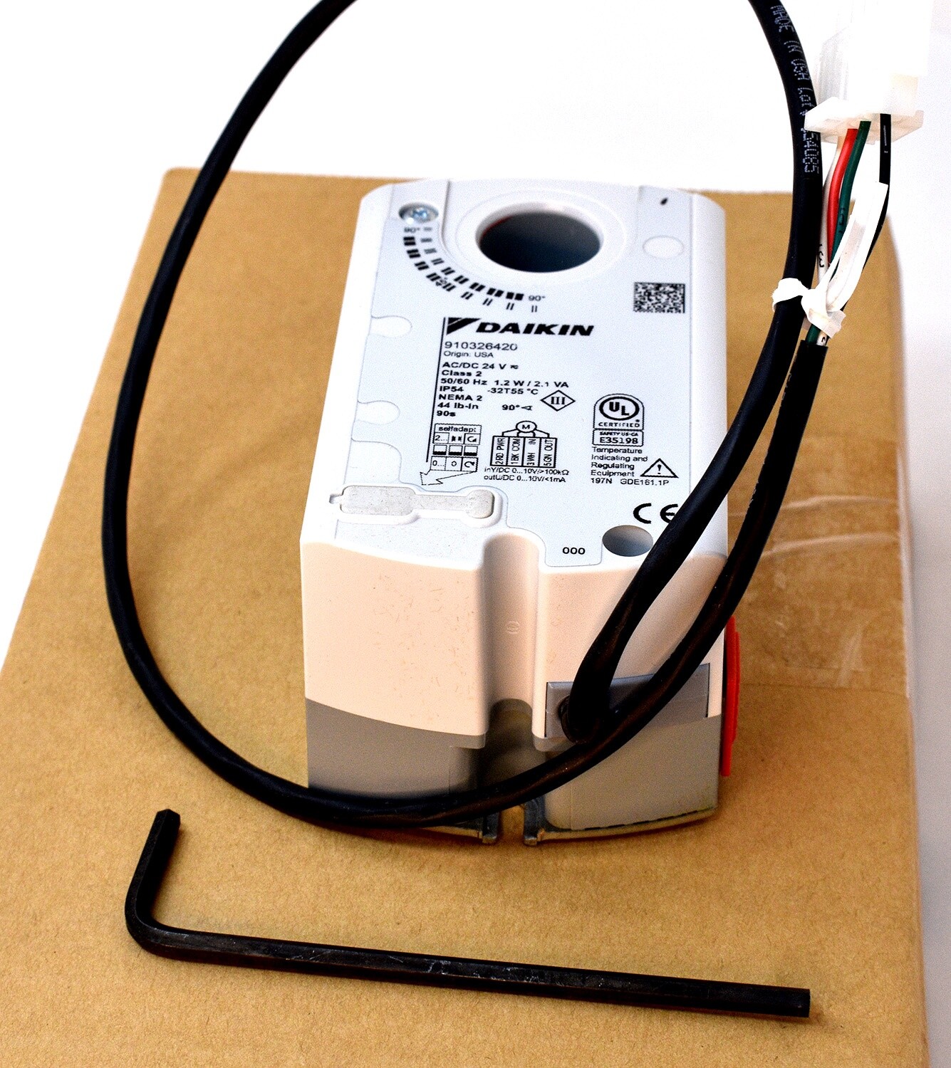 Daikin 910326420 Rotary Damper Electronic Actuator, 24V, NSR, 44 in lbs New