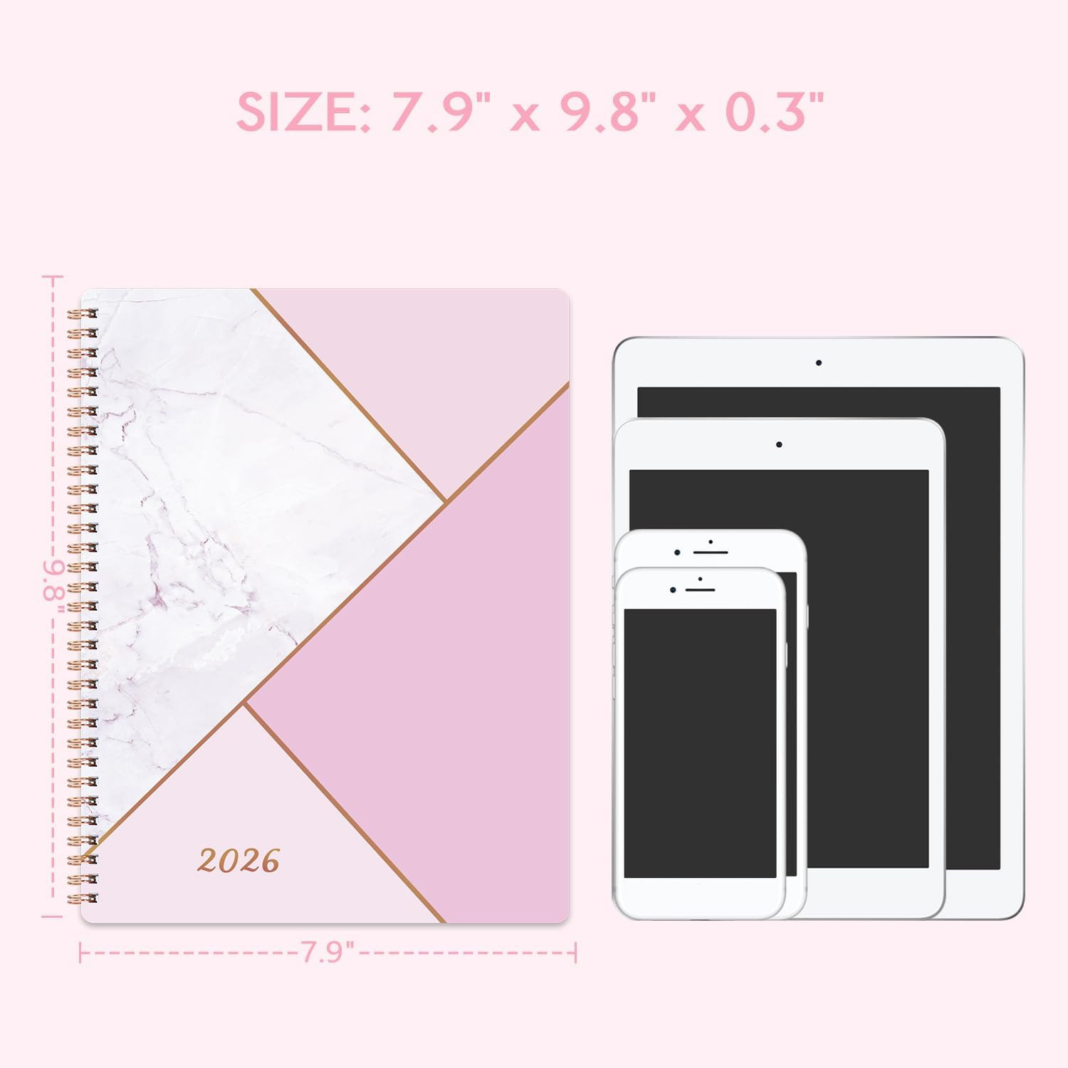 2026 Planner – Jan. 2026 – Dec. 2026, 8″ x 10″, 2026 Planner Weekly and Monthly