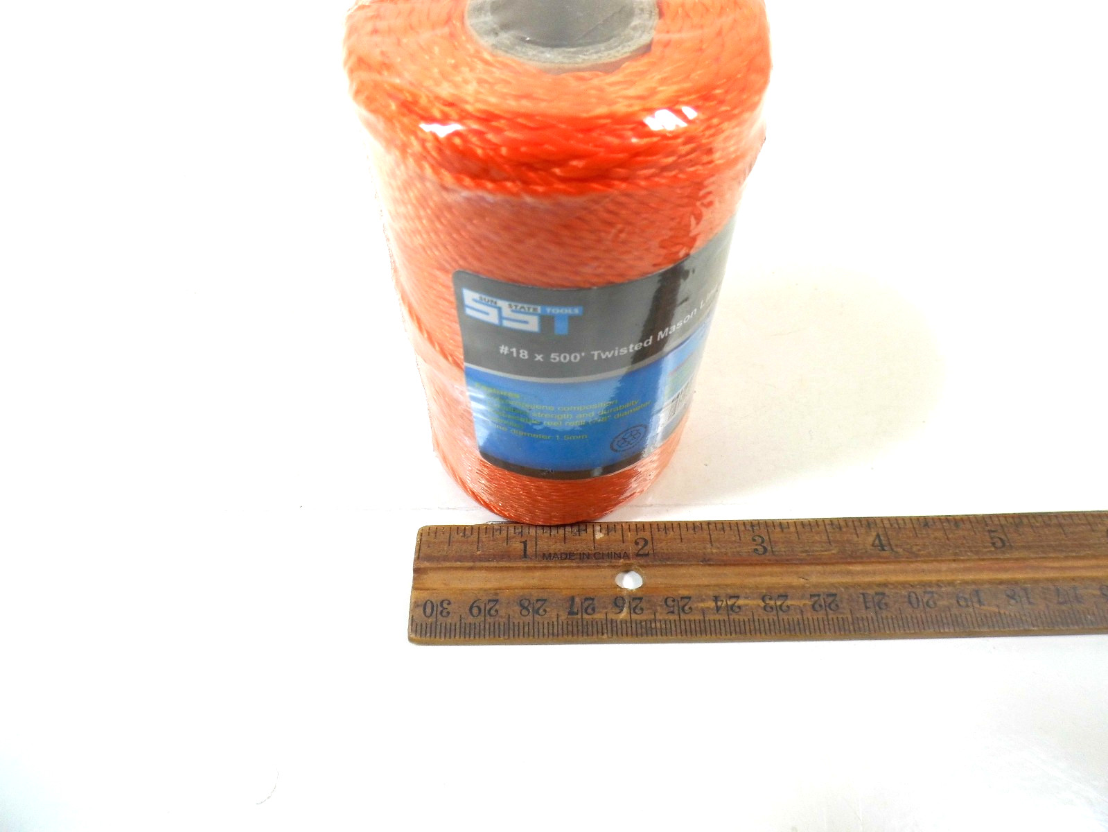Masons Line String Twine Twisted White Orange Yellow #18 x 500′ Polypropylene