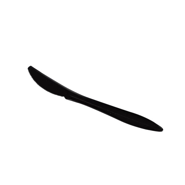 Karat PP Plastic Medium Weight Knives Bulk Box – Black – 1,000 ct, U2001B