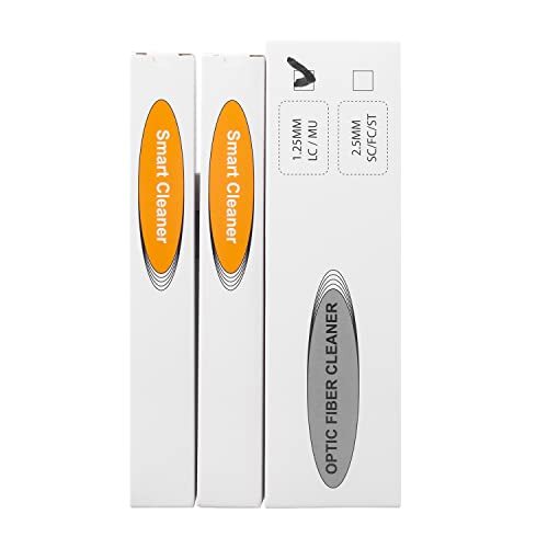 2 Pack Fiber Cleaner Fiber Optic Tools Cleaing Pen for 1.25 mm LC/MU Connecto…