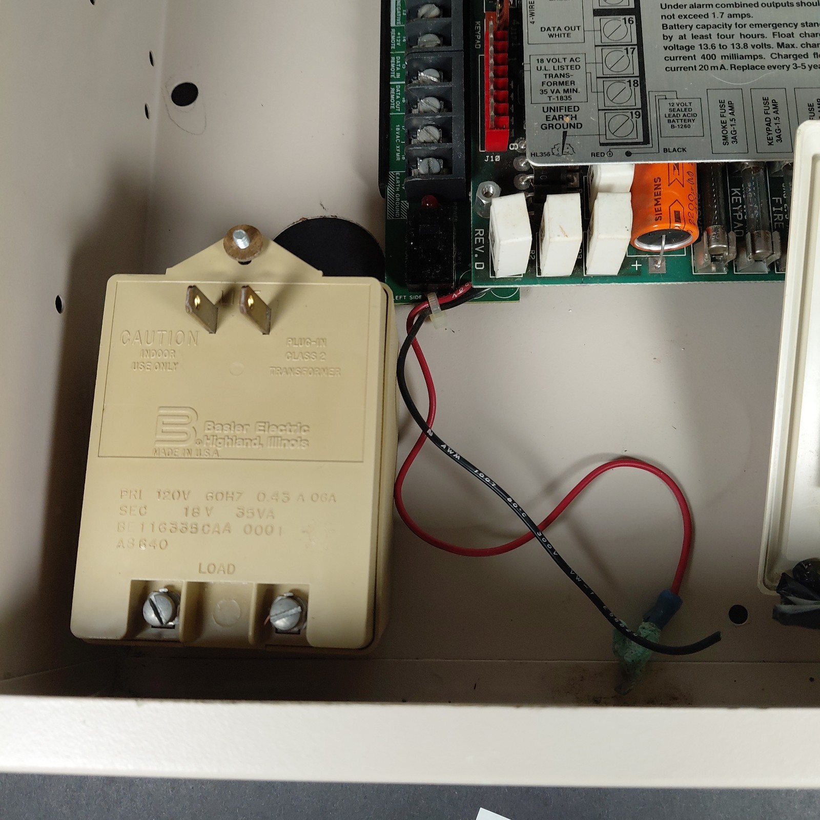 UNTESTED Simplex 3001-9001 Security and Fire Alarm Control Panel & Manuals READ