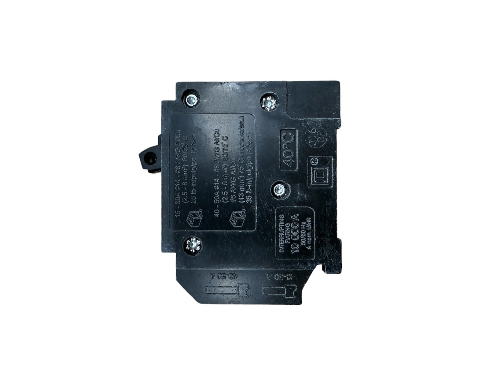 Square D Homeline HOMT1515240 Quad Tandem Breaker Two 1-Pole One 2-Pole 15A/40A