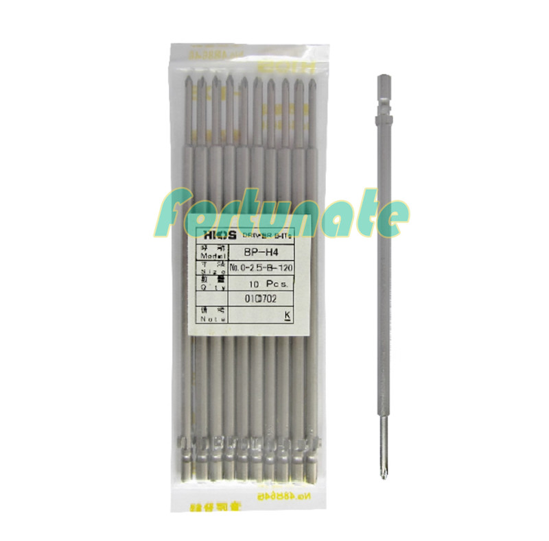 10PC/bag NEW FOR Screwdriver head BP-H4 No.0-2.5-B-40/60/80/100/120