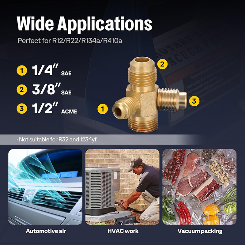 7.2 CFM Vacuum Pump Air Conditioning Pump 2 Stage Rotary Vane HVAC 2 Oil Bottle