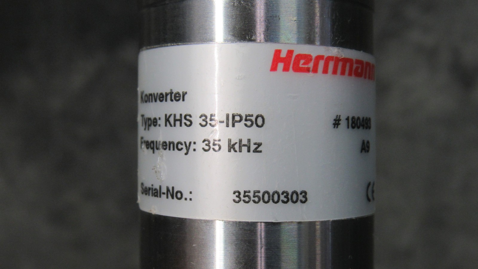 HERRMANN KHS 35-IP50 35Khz Ultrasonic Converter & HU71.615/M Horn