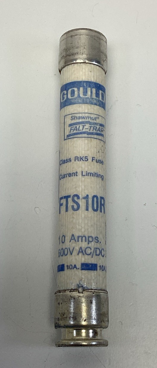 Gould Shawmut FTS10R Falt-Trap Class RK5 Fuses 10-Amp, 600VAC (Box of 10)