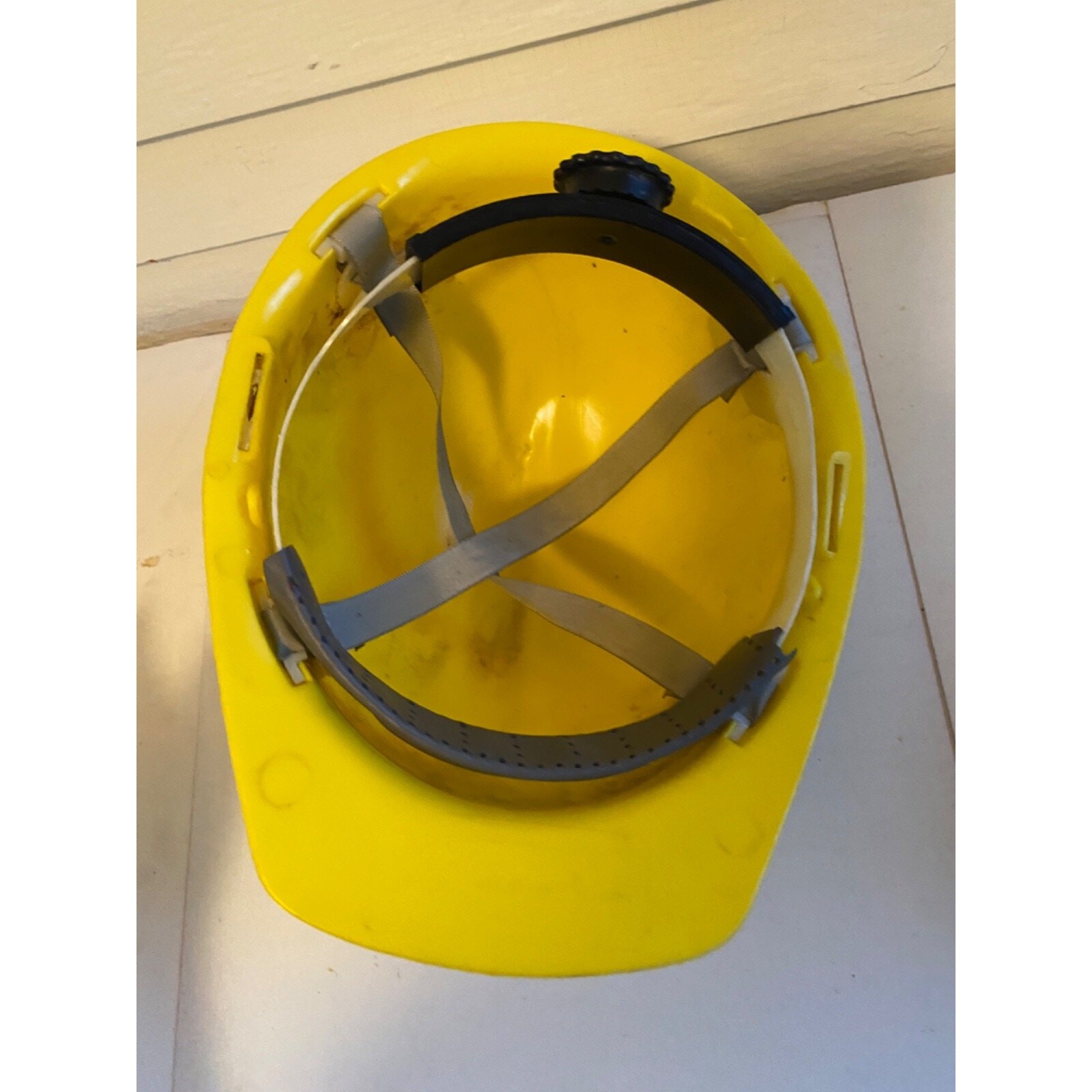 Yellow Hard Hat Gurney Brothers Construction Springfield, Vermont Earth Movers