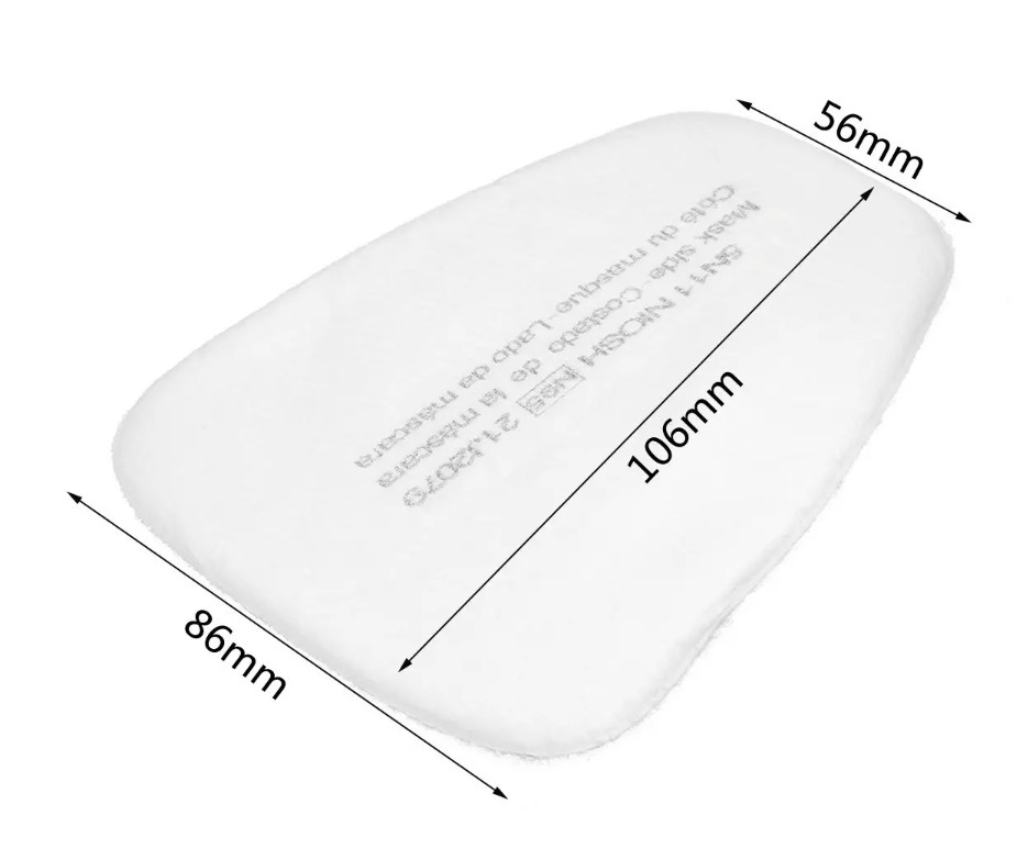 5N11 Cotton Filter /Cover Replacement For 6100 6200 6800 7502 Respirator Filters