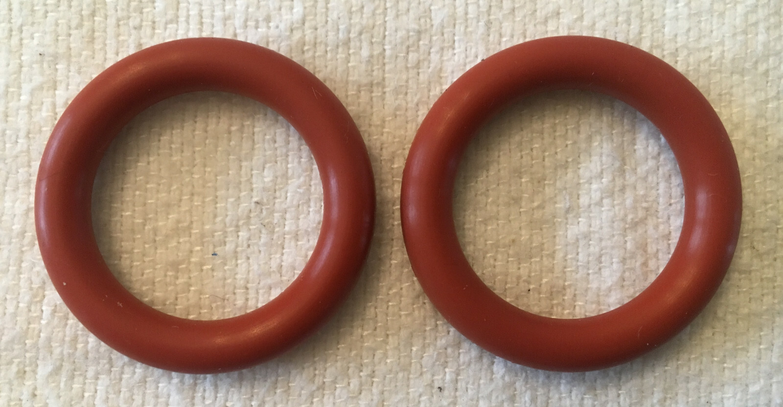 317 Silicone O-Ring 70A Durometer Red 15/16″ ID, 1-5/16″ OD, 3/16″ Width, 2-Pack