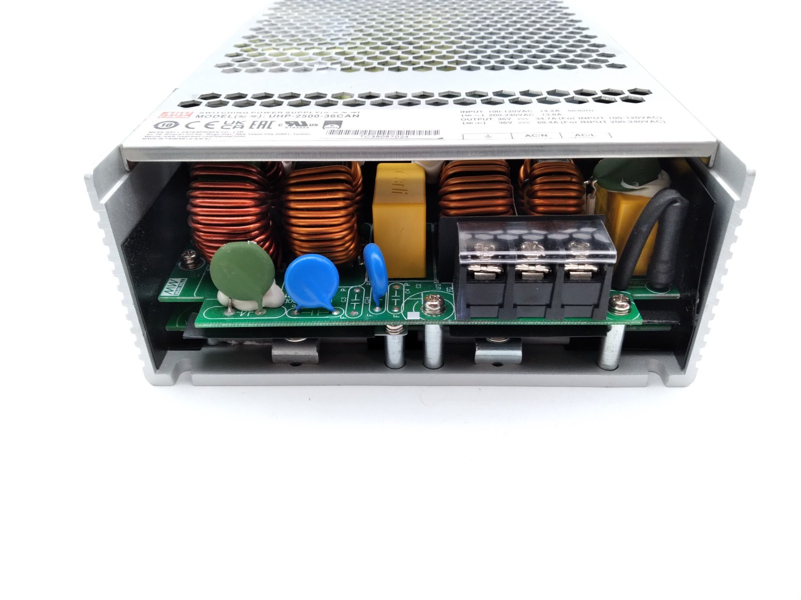 MEANWELL UHP-2500-36CAN 2500W 36V 120/240VAC 37.4/69.4A Switching Power Supply
