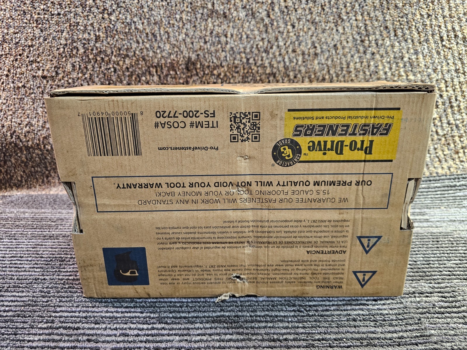 (QTY 7,720) Pro-Drive FS-200-7720 Fasteners 15.5-Gauge Hardwood Flooring Staples