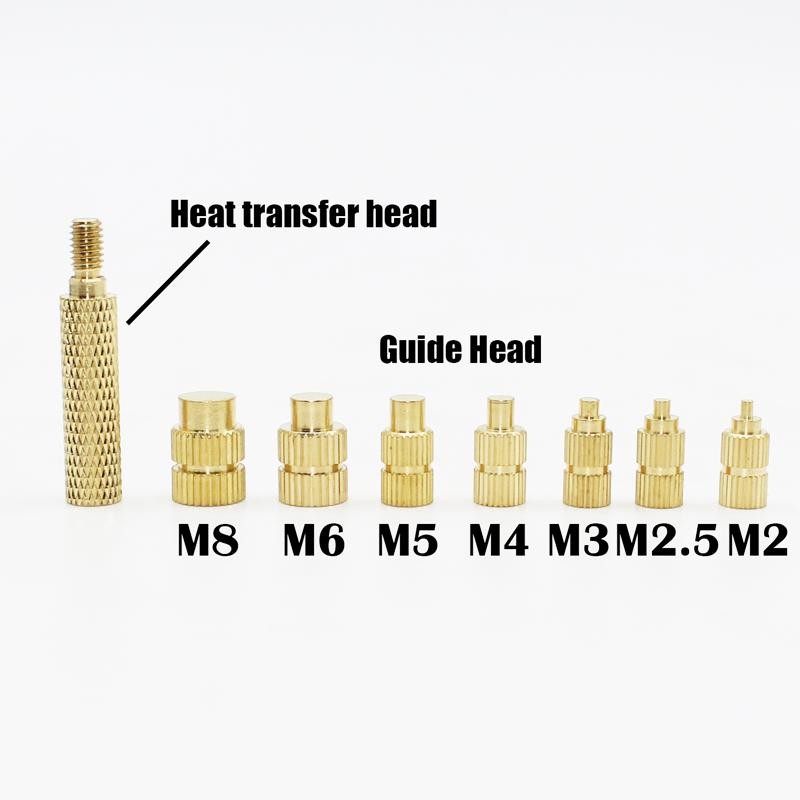 Brass Knurled Heat Insert Nuts for 3d Printer Plastic Hot Melt Thermal Tool Set