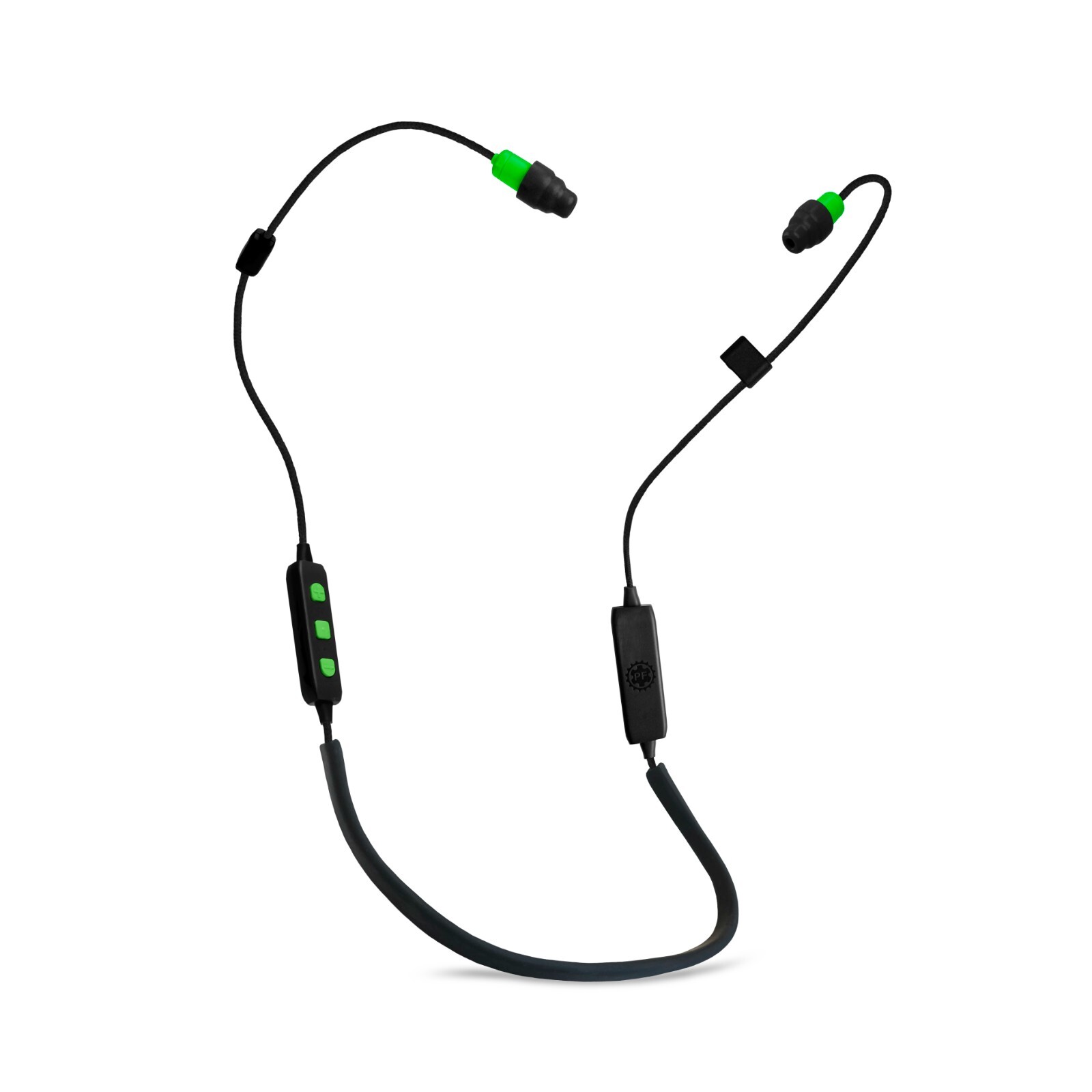 Plugfones FreeReign Bluetooth Earplug Earbuds Work Headphones Tough Cable