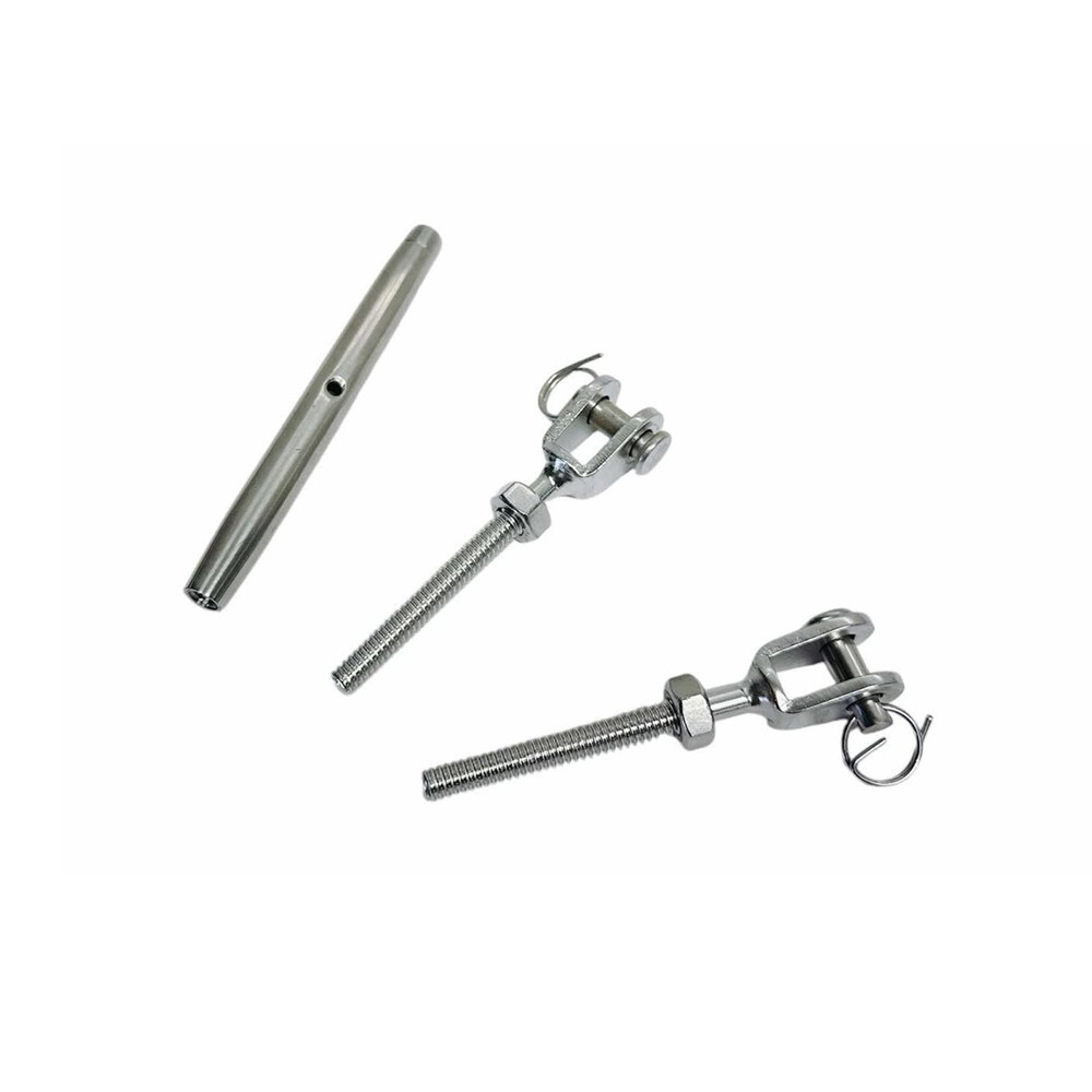 1/4 Inch Marine SS316 JAW JAW Rig Closed Body Turnbuckle WLL 300 Pounds 20 PCS