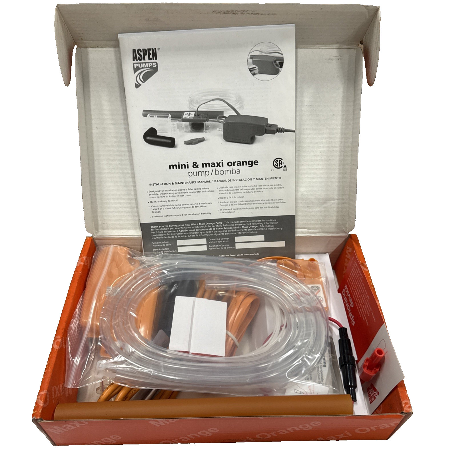 Aspen Maxi Orange Pump 83919 Condensate Pump FP170/RS