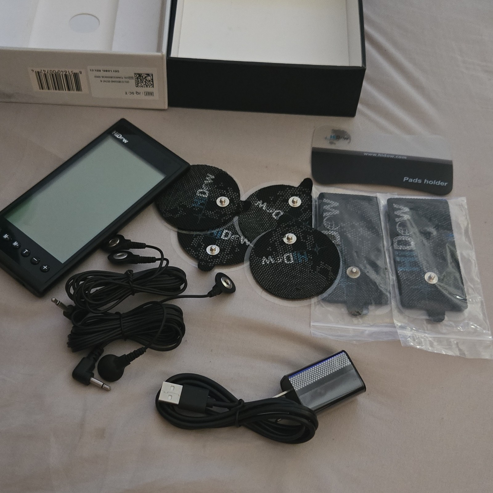 HiDow XPDS 4|24 TENS/EMS Unit for Pain Relief, 4-Channel Handheld