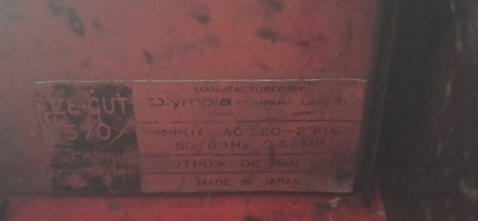 olympia ezecut 570 electric micromotor Tokyo Japan vintage complete with case