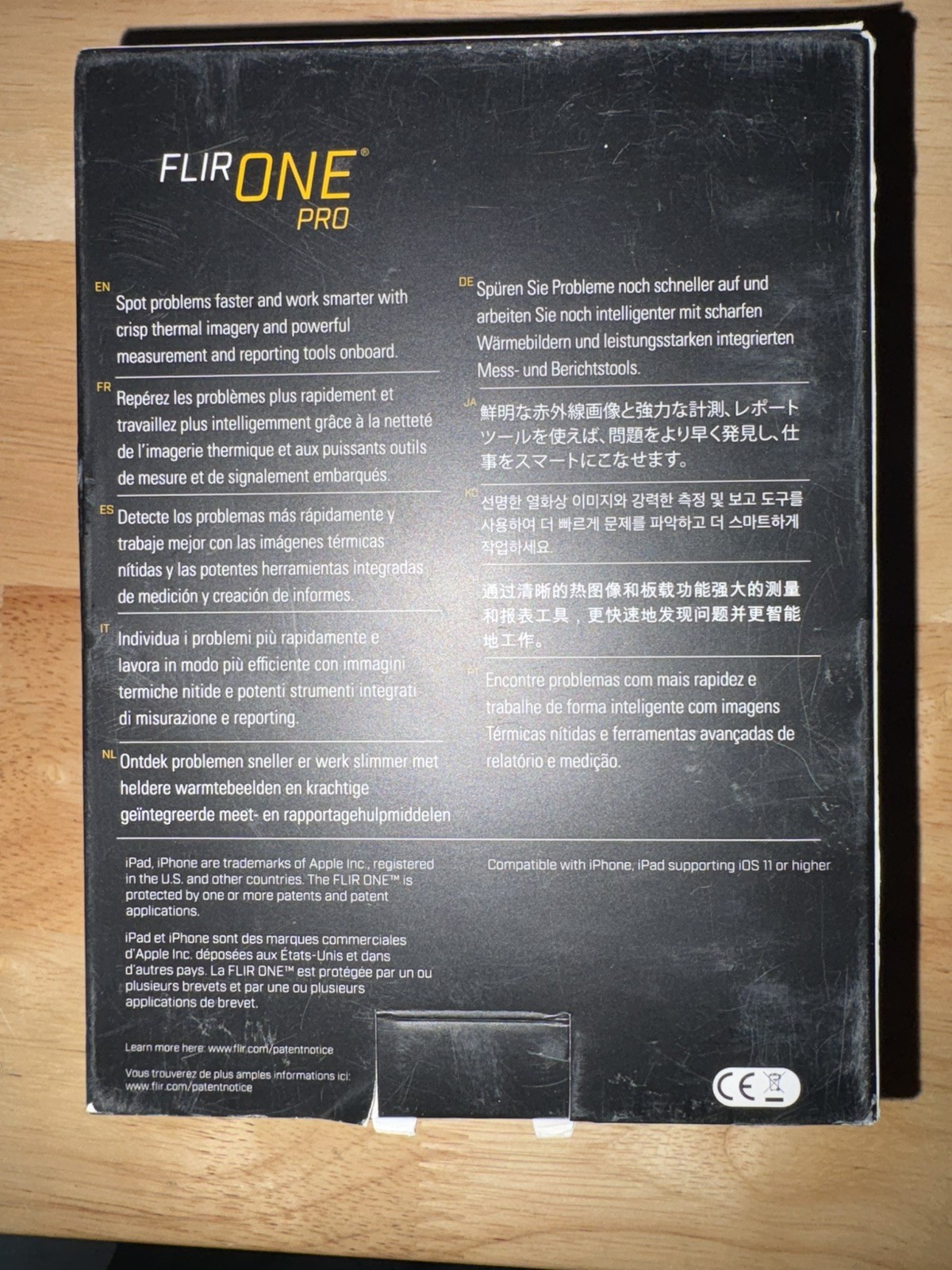 FLIR ONE Pro Thermal Imaging Camera for iOS iPhone Lightning connector New