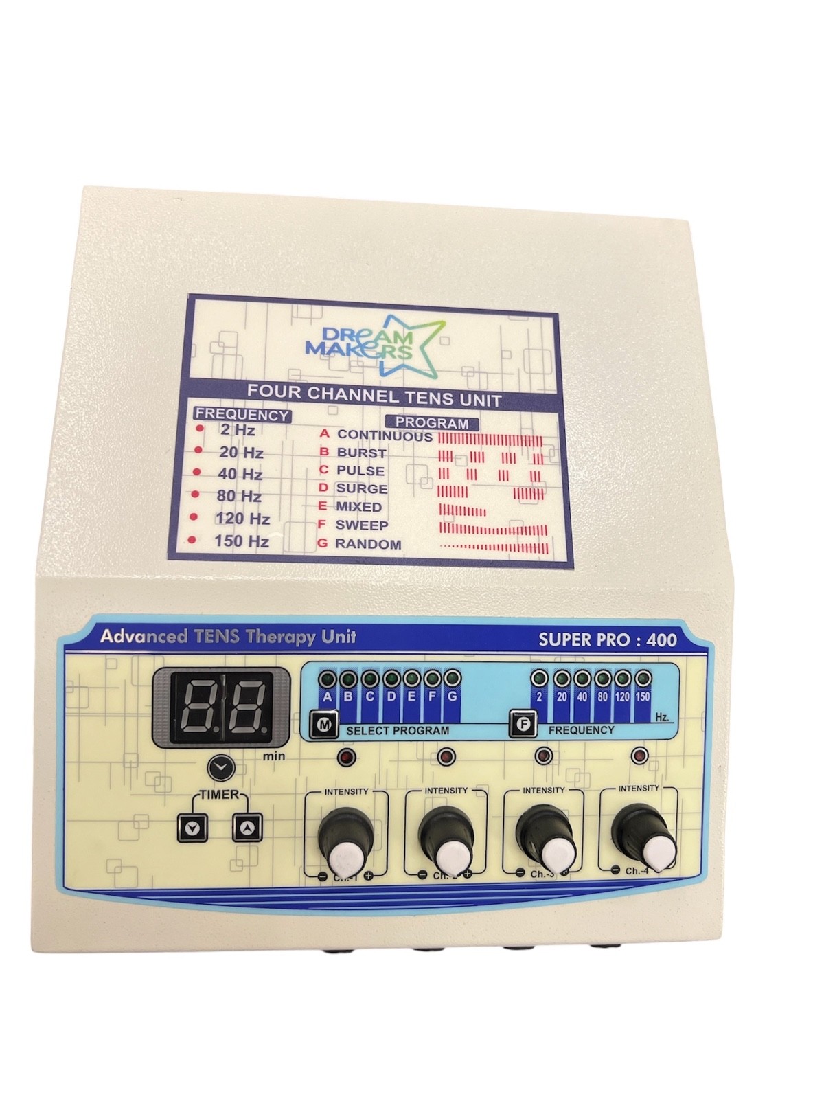 Professional Electrotherapy Physical Therapy Machine Prof 4 channel Therapy unit