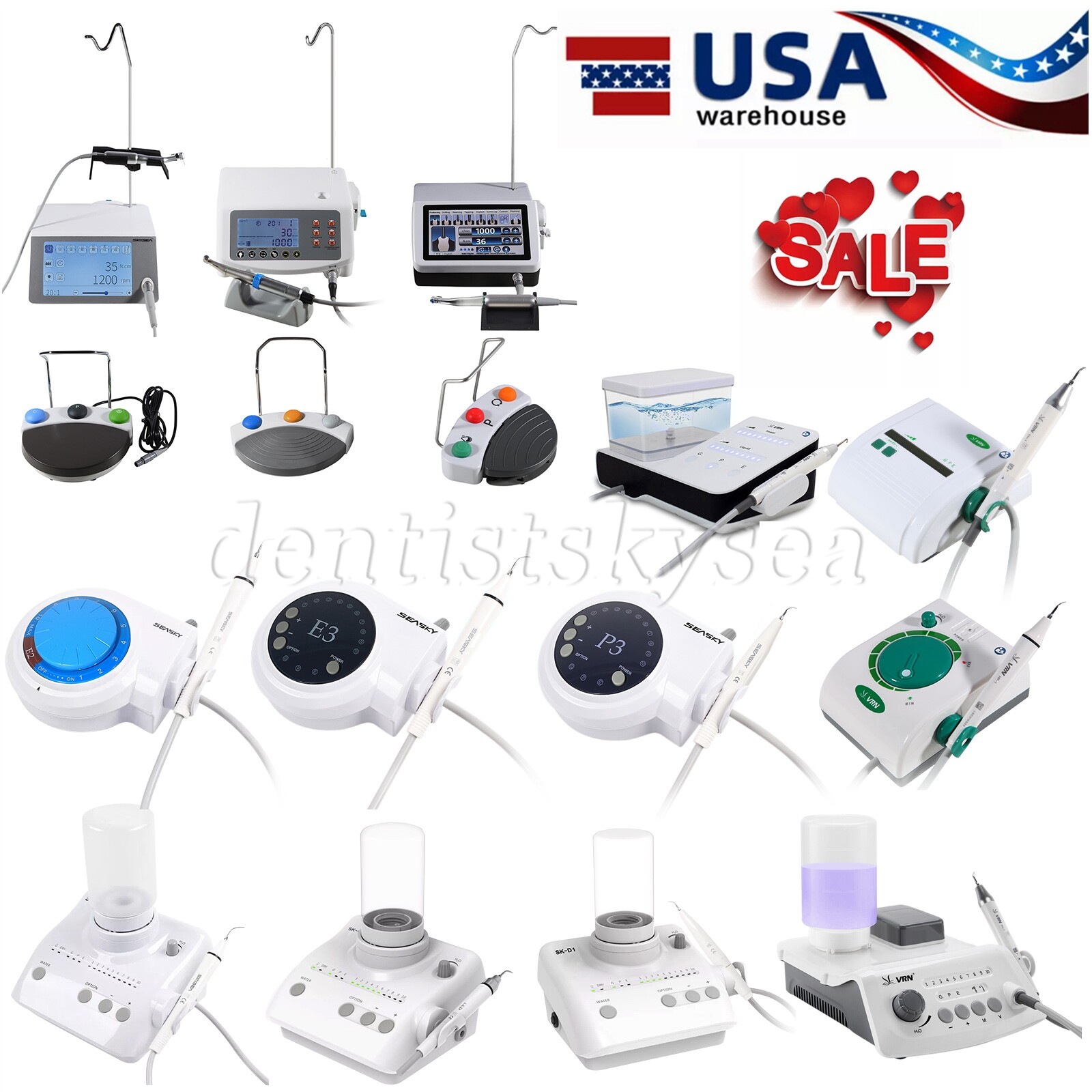 Dental Implant System Brushless Motor/Portable Ultrasonic Piezo Scaler Unit