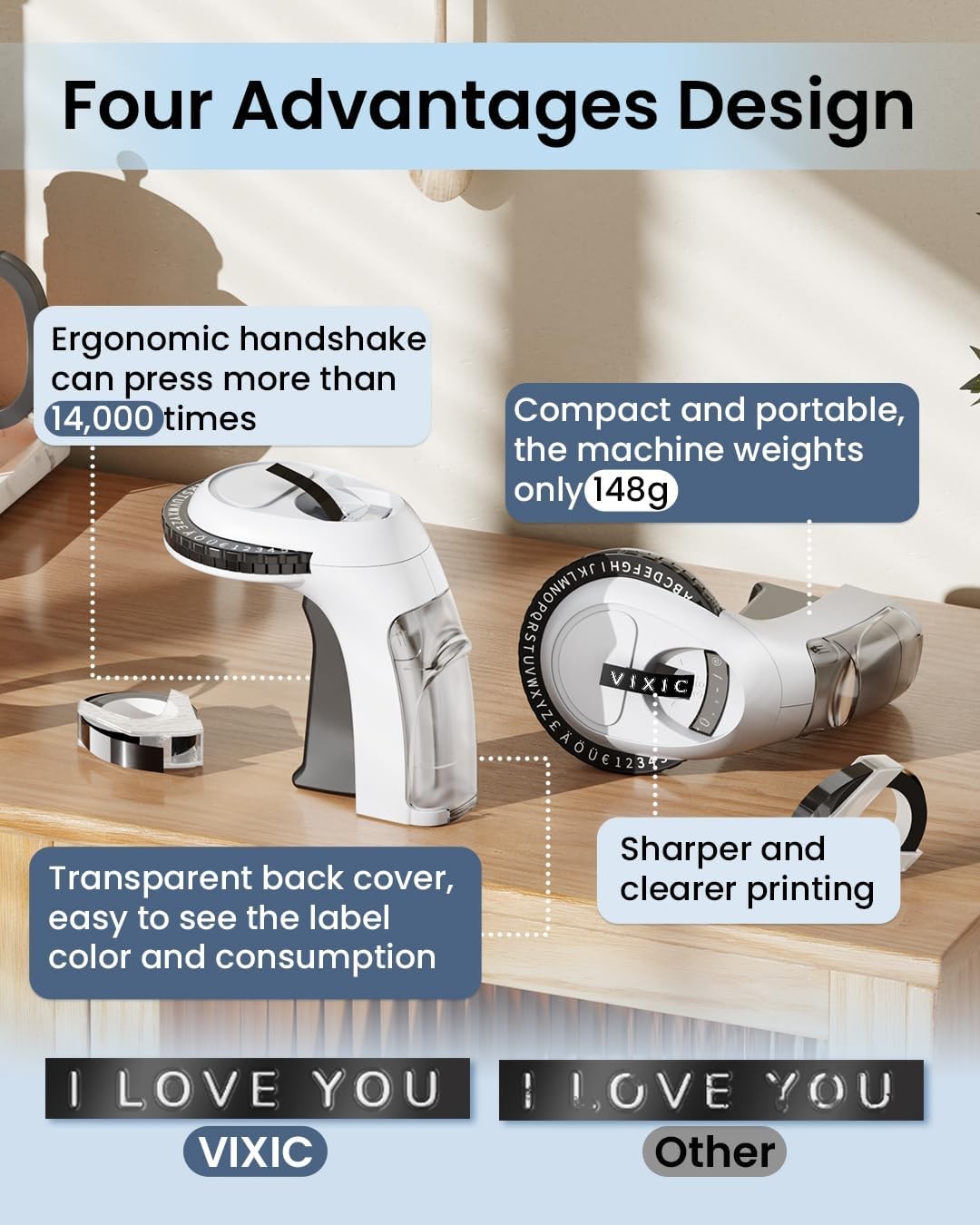 Phomemo Embossing Label Maker with 5 Tapes Organizer Xpress Pro Label Maker