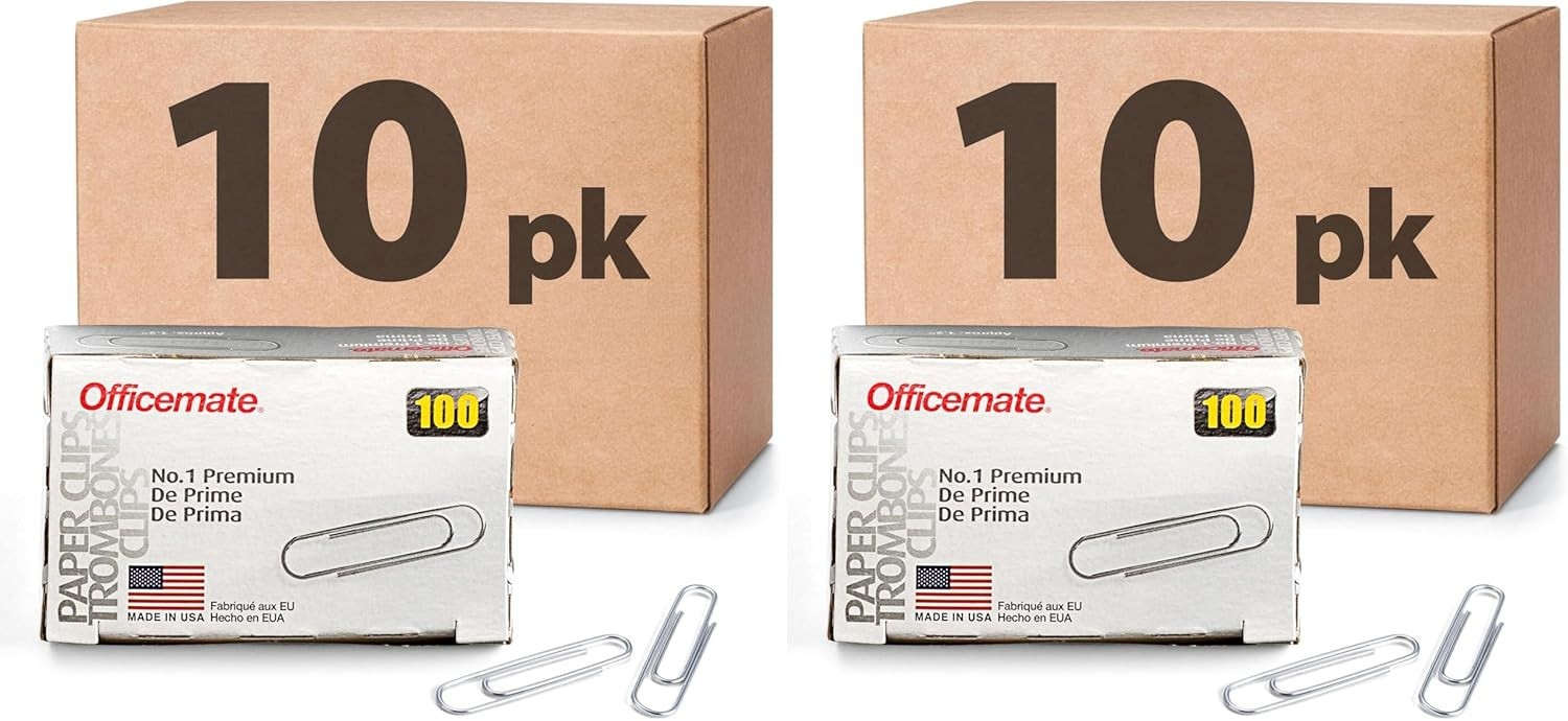 2000 Classic Steel Paper Clips – Silver Finish for Everyday Use