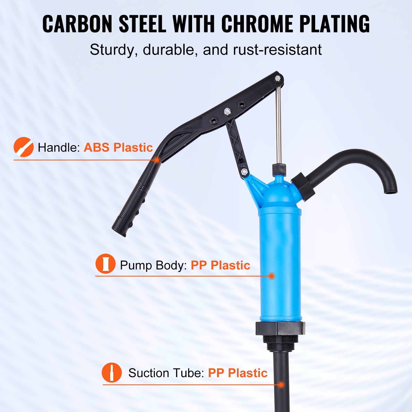 Uimoso Lever Action Barrel Pump Drum Pump Fits 5-55 Gallon Drums Water Transfer